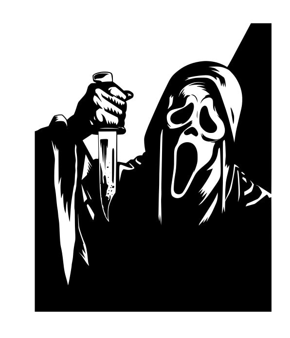 Ghostface Knife Scream Halloween SVG for Craft Machines Cricut Etsy