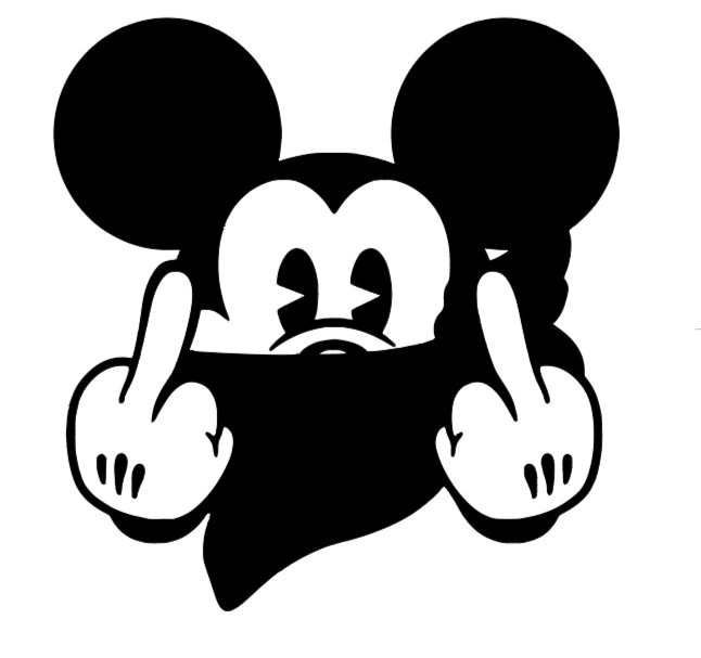 ヴィンテージ FUCK MICKEY ファック ミッキー 中指 タンクトップ 男女兼用 FUCK悪ミッキー Tシャツ（黒）の通販 by アナゴs shop