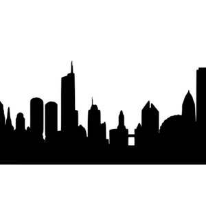Chicago Skyline SVG dla Craft Machines Cricut Cameo Silhouette