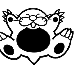 Monty Mole Mario SVG pour Craft Machines Cricut Cameo Silhouette