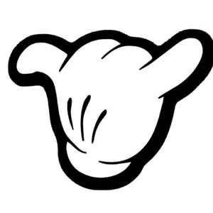 Mickey Mouse Shaka Main SVG pour Craft Machines Cricut Cameo Silhouette
