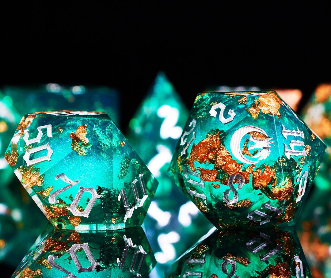 Galaxy Liquid Core Dnd Dice Set for Role Playing Games,