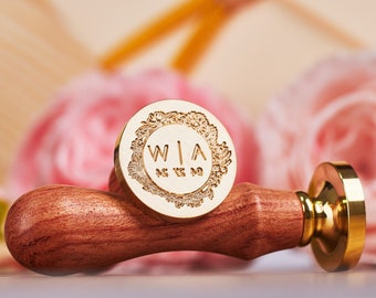 Personalisiertes Wachs Siegel Stempel Set für Hochzeitseinladung , Personalisiertes Wachs Siegel Stempel Geschenk , Personalisiertes Wachs Siegel Set