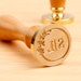 Wax seal stamp custom for wedding , Custom wax seal kit for gift , Wax seal stamp with stove , Custom wax seal kit for wedding 
