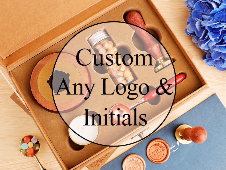 Wax seal stamp kit custom for wedding invitation , Custom wax seal kit , Custom wax seal stamp kit , Wax stamp kit , Custom wax stamp image 10