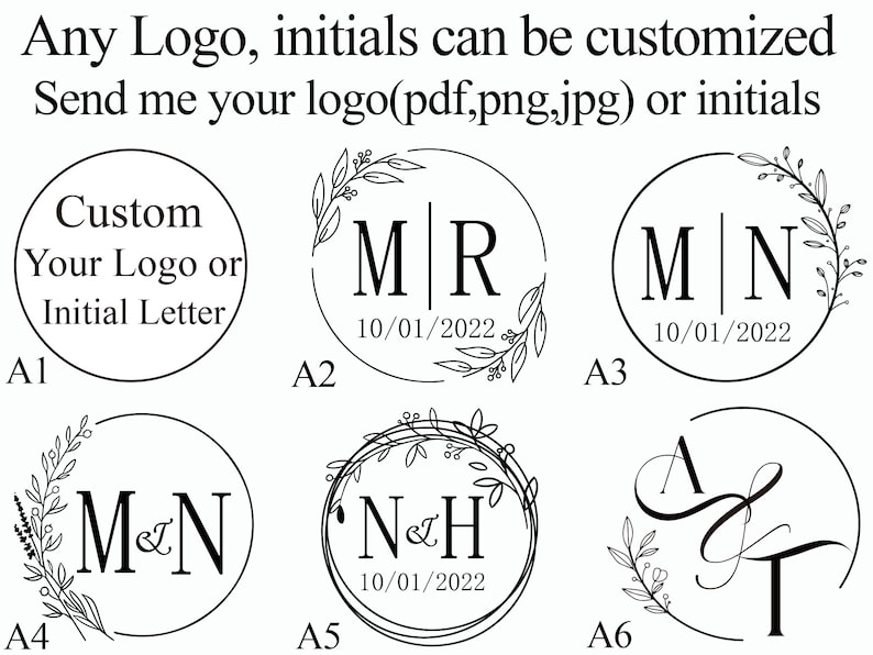 Kit de tampons de cire pour mariage personnalisé, Compensez la différence de prix, Taille améliorée 30 mm 35 mm 40 mm image 2