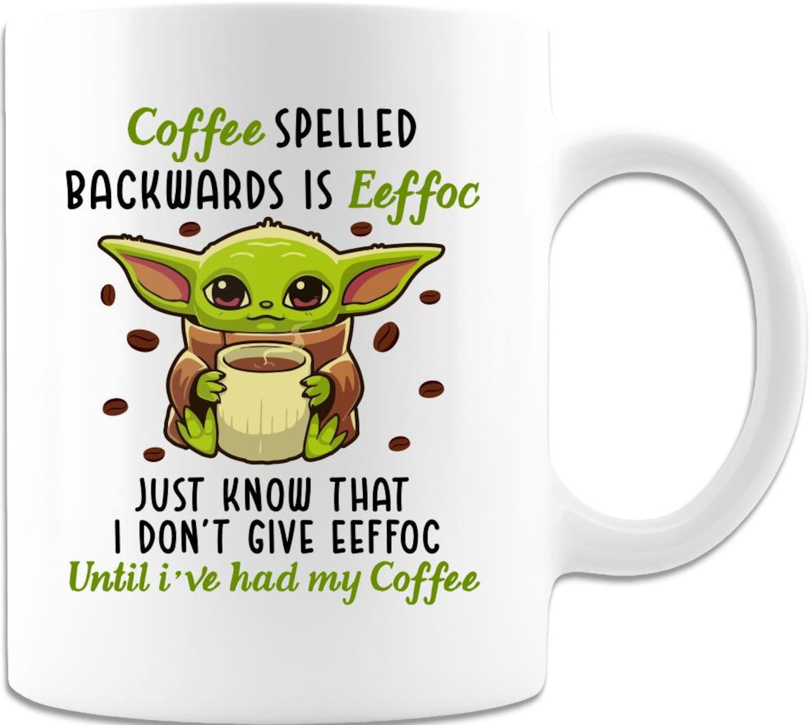 Baby Yoda Eeffoc Yoda gift Yoda Best Mug Baby Yoda Coffee Etsy