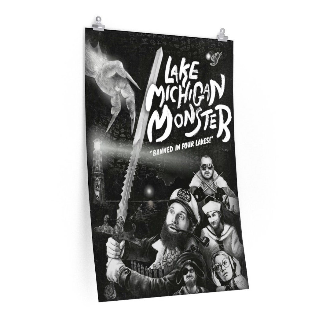 Lake Michigan Monster Poster 24x36" - Etsy
