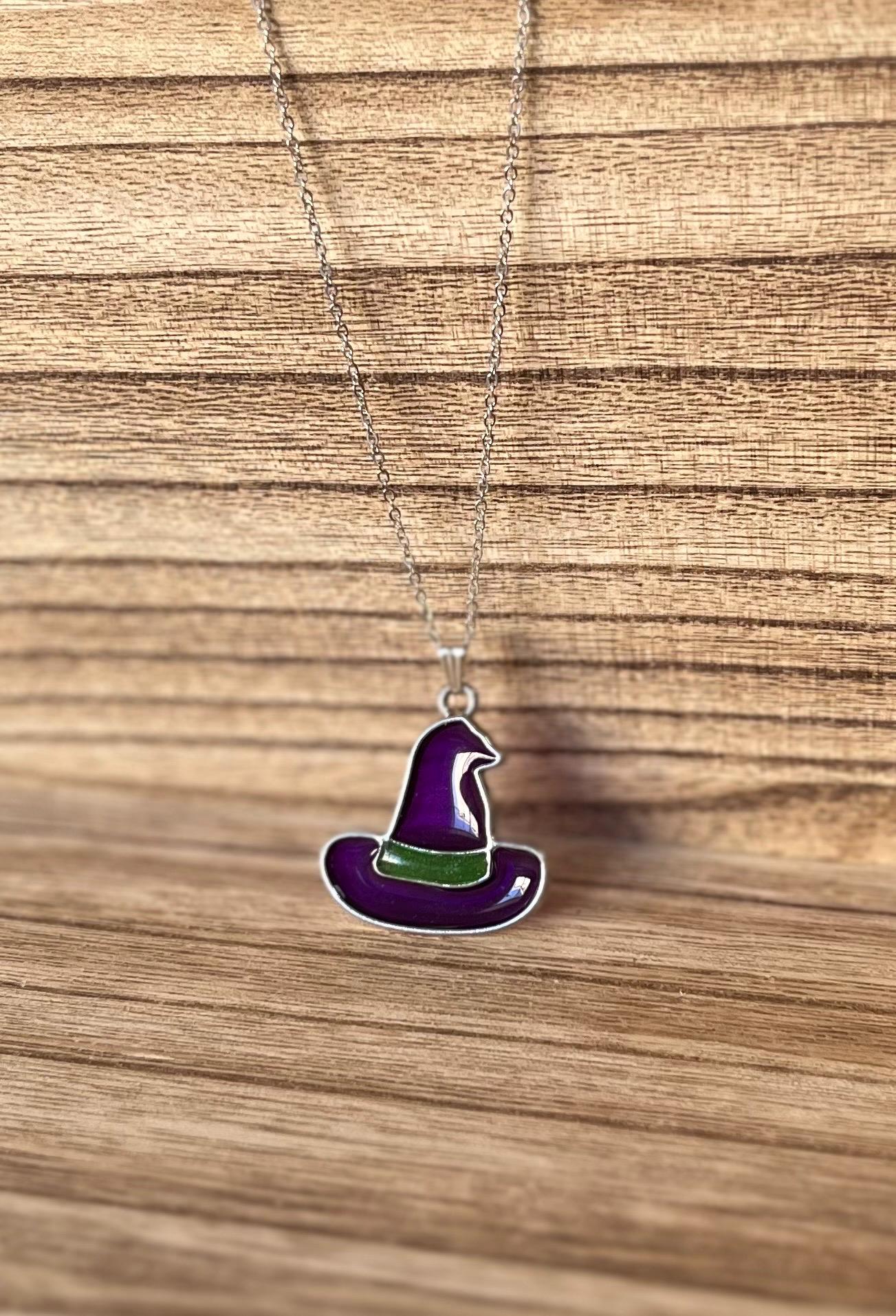 Witch Hat Pendant Necklace - Etsy