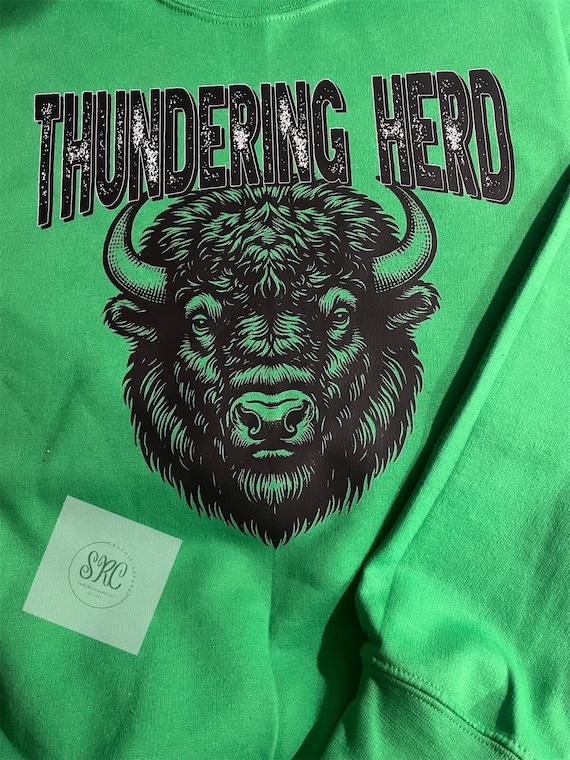 Thundering Herd Graphic Tee, Crewneck Sweatshirt
