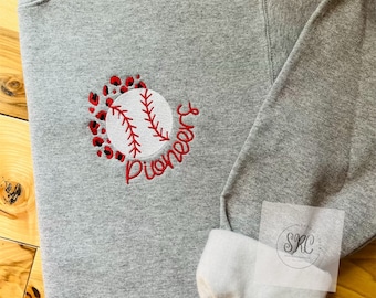 Baseball or Softball Team Embroidered Shirt, Choose Your Team and Colors, Baseball or Softball Team Gift