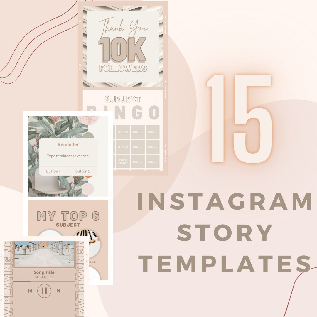 Instagram Story Template Aesthetic Instagram Story Templates | Etsy