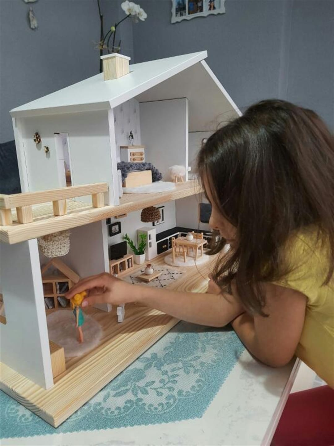 DOLL HOUSE, DOLLHOUSE, Big Size Doll House, Large Dollhouse, Wooden