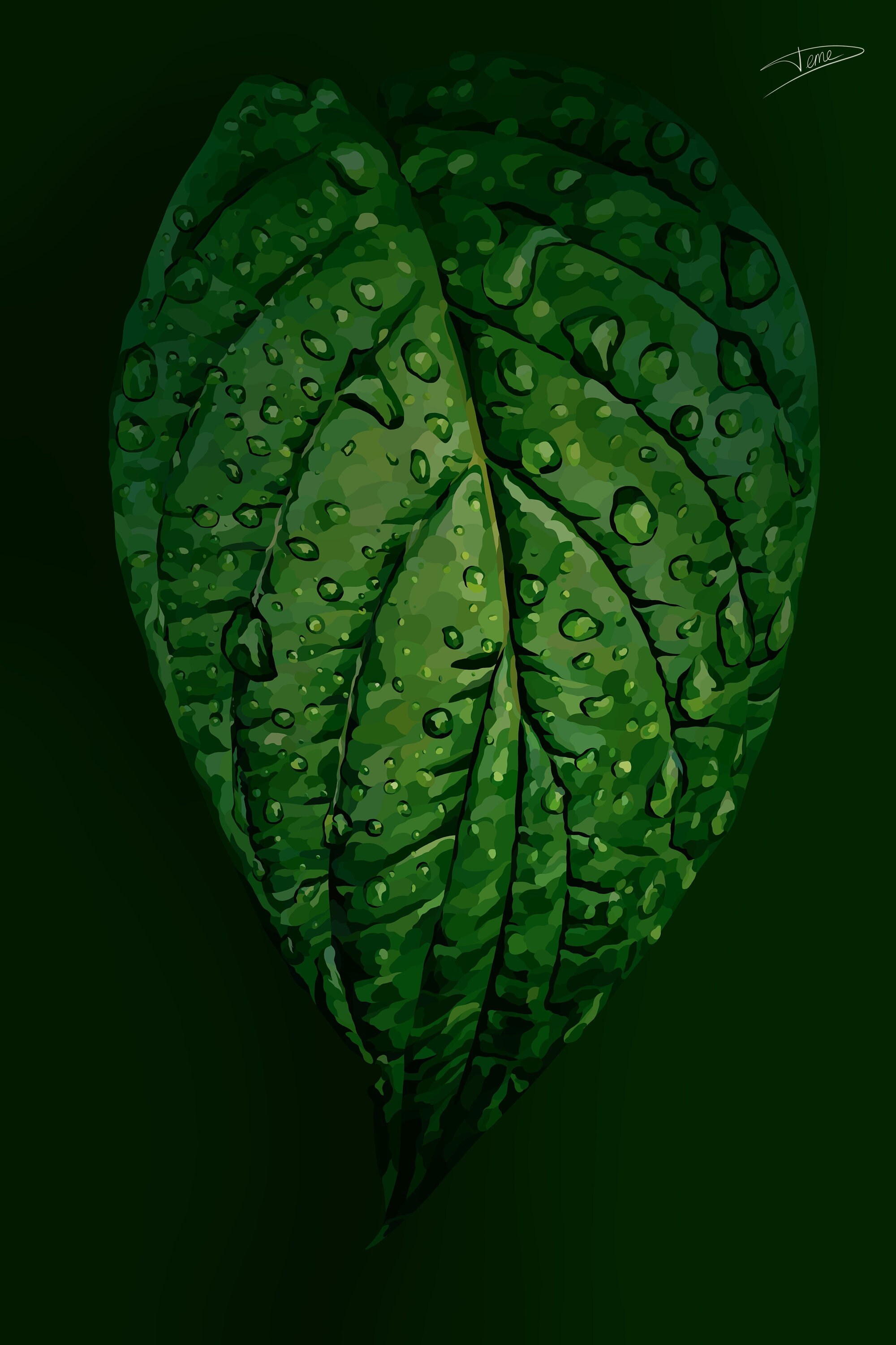 Tableau Impression Digitale Pour Décoration Murale d'une Feuille