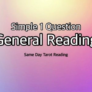 Lectura de Tarot General Simple de 24 Horas