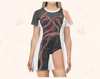 Night Out T-shirt Dress | Easy Costume, Fun Loungewear, Unique Gift