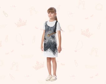 Kids Guitar T-Shirt Dress: Fun Costume Loungewear