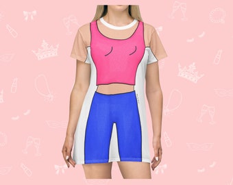 リジーTシャツドレス：楽しいコスチュームラウンジウェア
