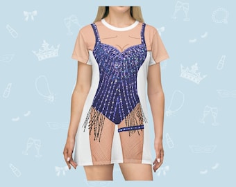 Villain T-shirt dress | Easy Costume, Fun Loungewear, Unique Gift
