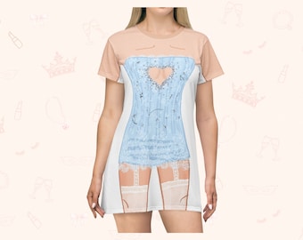 Espresso, Please! T-Shirt Dress | Easy Costume, Fun Loungewear, Unique Gift