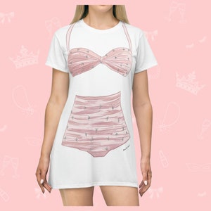 Summer T-Shirt Dress | Easy Costume, Fun Loungewear, Unique Gift