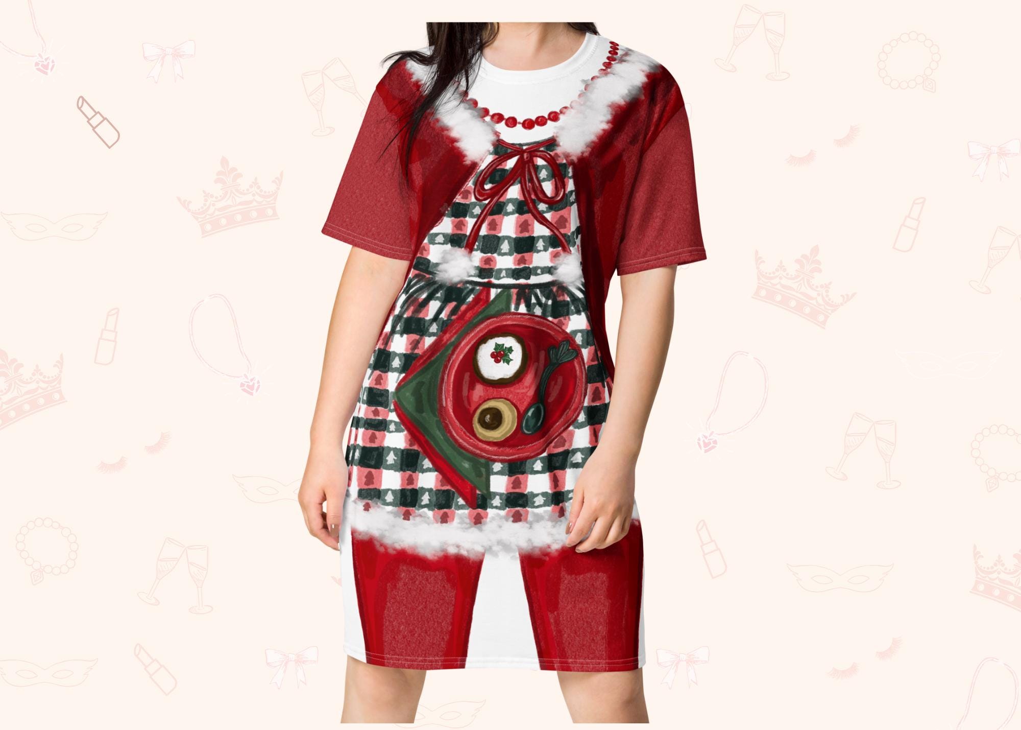 strapless open back dress Adults Cindy Lou Who Costume Whoville Cindy Lou Who Dress with Wig ACc   ACcosplay