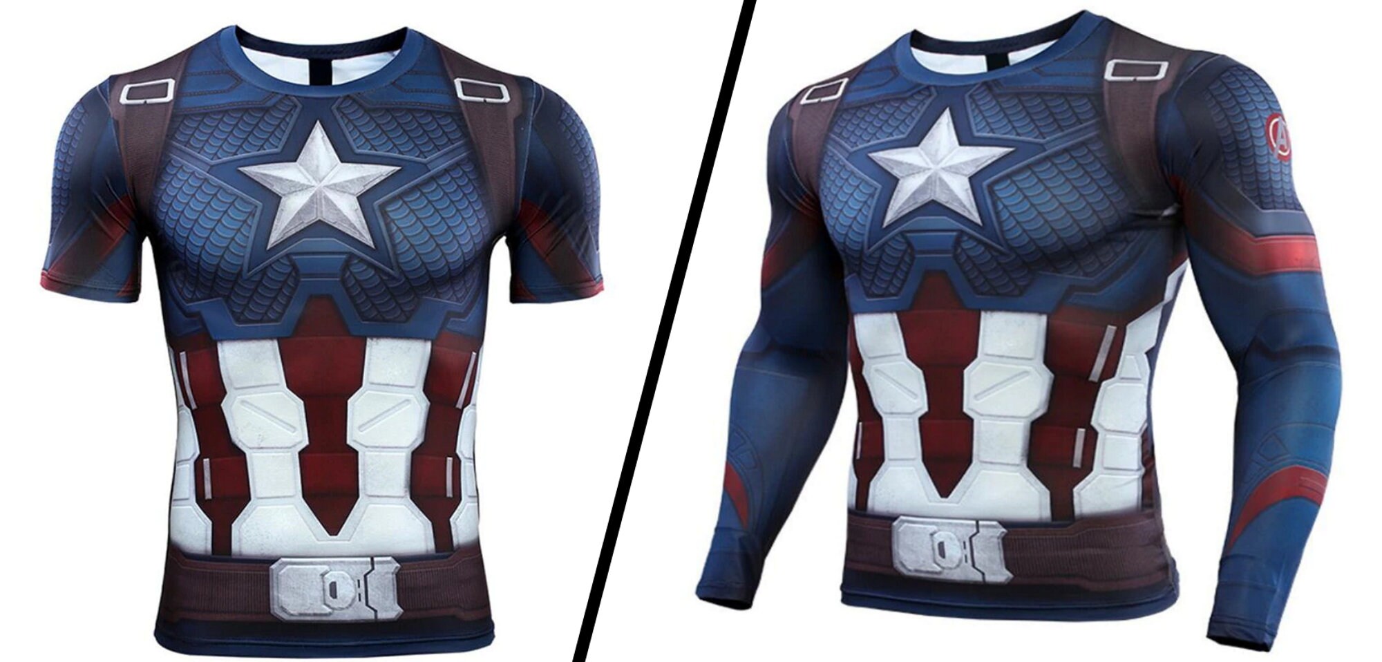 Capitán América Vengadores Camisa de compresión Etsy