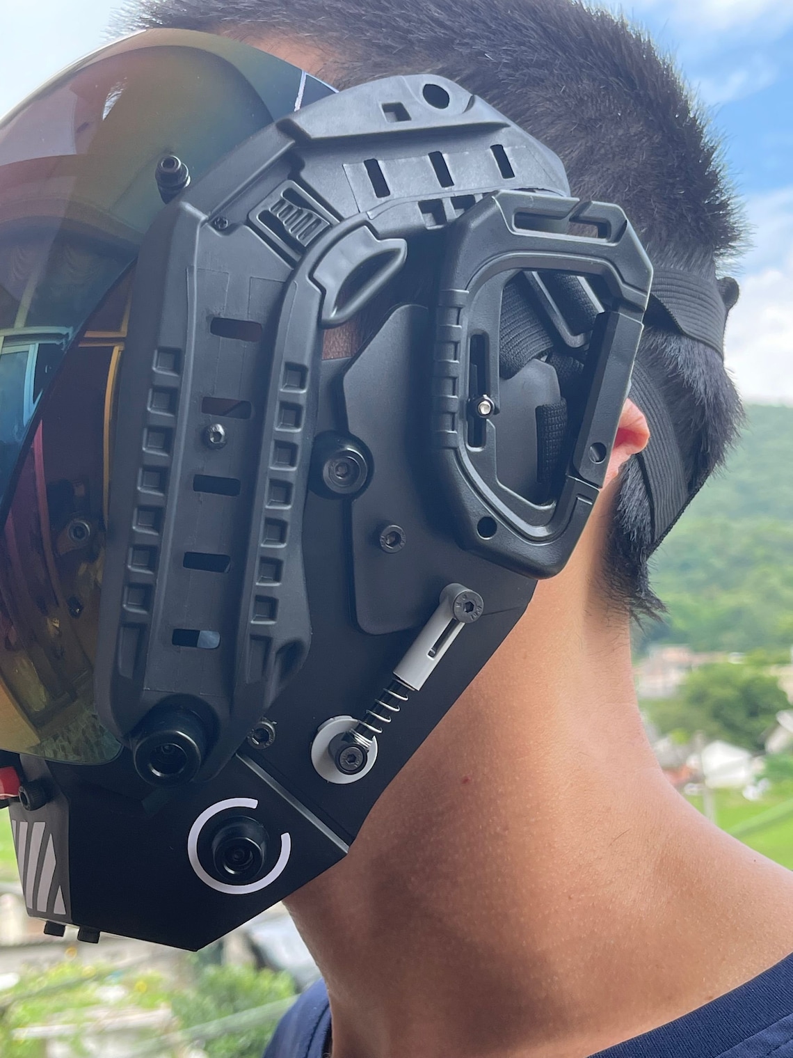 Cyberpunk mask Cyberpunk 2077 Halloween mask COSPLAY mask Etsy