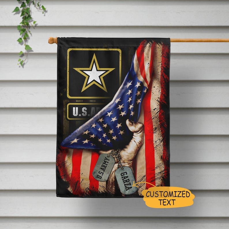 Personalized US Army Garden Flag Veteran Day FlagArmy Etsy