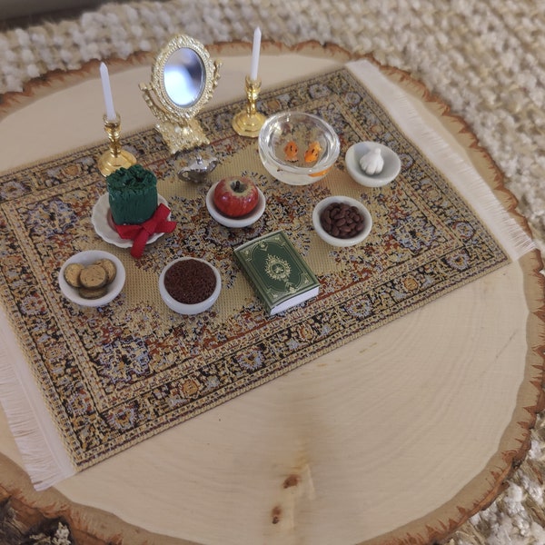 Kleine miniatuur Haftsin voor Nowruz