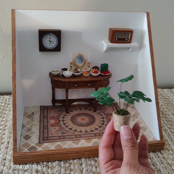 Little unique miniature Haftsin for Nowruz