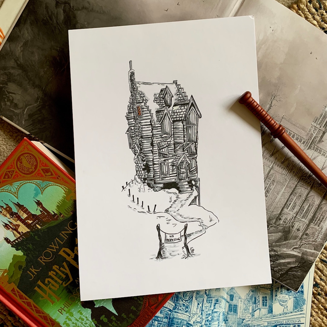 The Shrieking Shack HP Hogwarts Wizard Potter Digital - Etsy