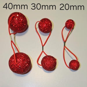 Medium 30mm Disco Hair Bobbles. Rhinestone Hair Bobbles. Bobble Hair tie. Ponytail ties. Hair tie balls