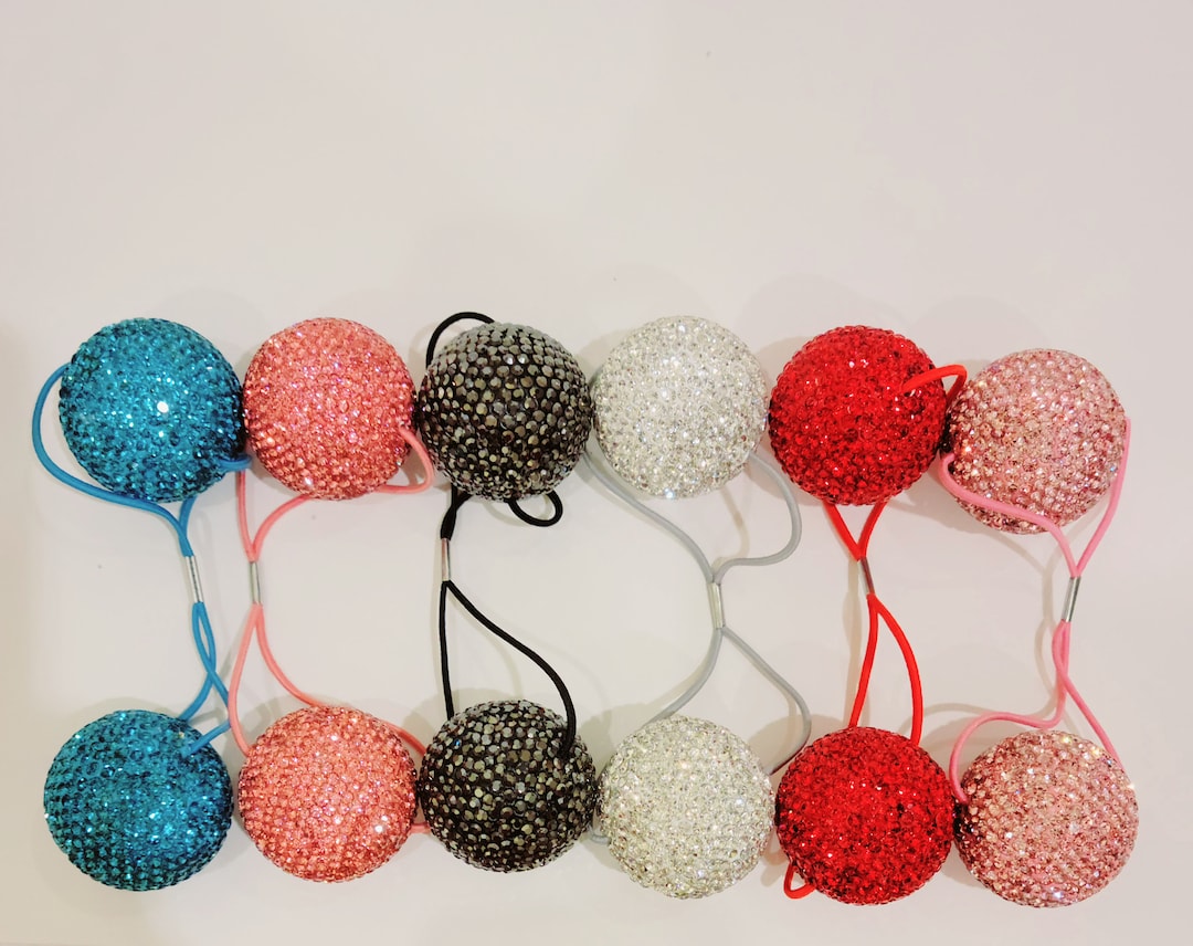 BaublezandBowzShop Shatterproof Hair Tie Holder| Hair Tie Holder with Twist on Lid| Hair Tie Holder with 8 Ties Included