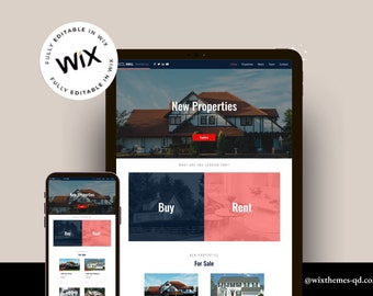 Wix website template wix real estate website design real estate agent website theme wix website