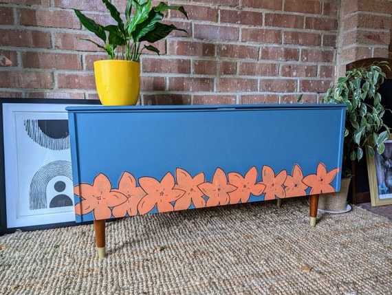 Mid Century Blanket Box Etsy
