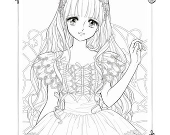 61 Coloring Pages Anime Cute  Free