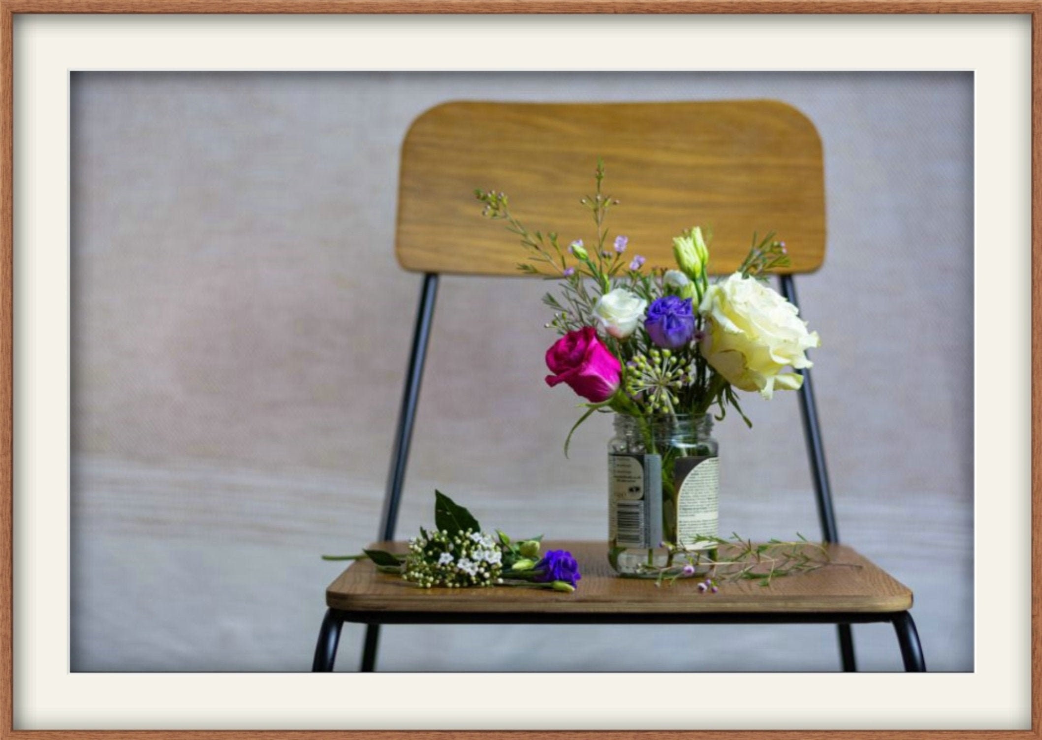 80x60cm Framed 'decorated Eternal Flowers' Etsy UK