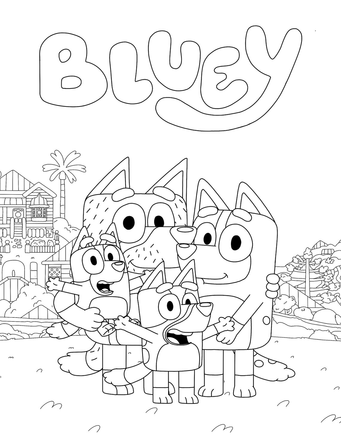 Five Pack of Bluey and Family Coloring - Il 1140xN.3807789948 1rl6 