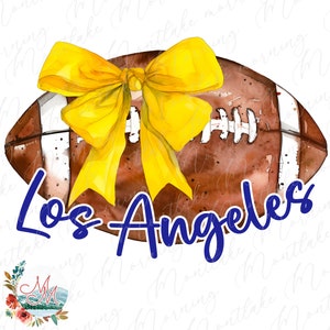 Coquete Futebol PNG | Los Angeles Futebol PNG | Design de futebol da Califórnia | Clipart de futebol americano e arco | Arquivo Digital de Equipe Esportiva