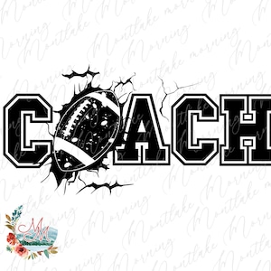 Entraîneur de football PNG | Sublimation de football | Saison de football png | T-shirt de sport | Design numérique entraîneur de rugby pour homme ou femme | Maman de l'équipe