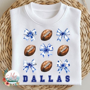 Sublimação de Futebol Dallas | Coquete Futebol PNG | Design feminino do futebol de Texas de <br> Entrega Rápida? Clipart de bolas de futebol e arcos | Arquivo Digital de Equipe Esportiva