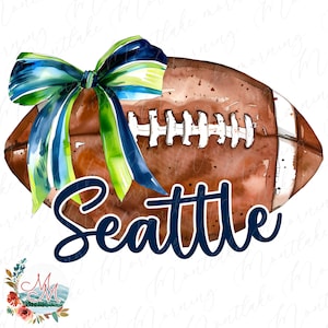 Coquete Futebol PNG | Seattle Futebol PNG |Design de Futebol Americano | Clipart de futebol e arco | Arquivo Digital de Equipe Esportiva | Washington