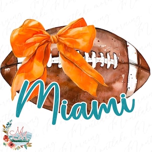 Coquete Futebol PNG | Futebol De Miami PNG | Design de futebol americano | Clipart de futebol e arco | Arquivo Digital de Equipe Esportiva | Flórida PNG