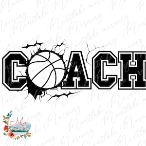 Treinador de Basquete PNG para Sublimação | Temporada de Basquete PNG | Camiseta Esportiva | Design Digital Basketball Life para Homens ou Mulheres | Mãe da Equipe