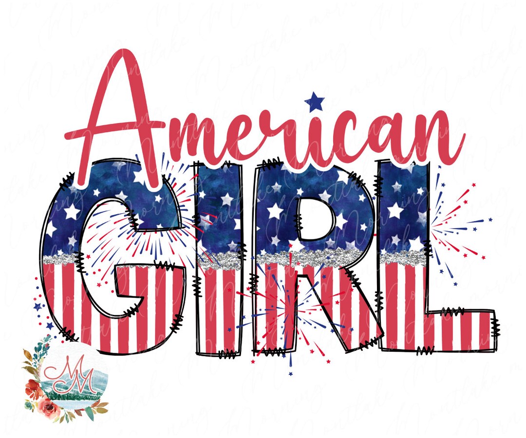 American Girl PNG | 4th of July Mini Sublimation | July 4th Mommy and ...