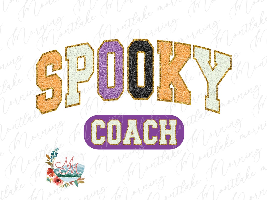 Spooky Coach Halloween PNG Trendy Halloween Coach Etsy