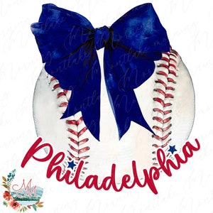 Coquete Beisebol PNG | Beisebol da Filadélfia | Design de beisebol da Pensilvânia | Clipart de beisebol e arco | Arquivo Digital de Equipe Esportiva | Filadélfia