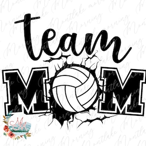 Equipe de vôlei PNG para sublimação | Temporada de voleibol png | Camiseta esportiva | Design Digital da Vida no Voleibol | Mãe fofa de voleibol png