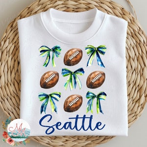 Coquete Futebol PNG | Seattle Futebol PNG |Design de Futebol Americano | Clipart de futebol e arco | Arquivo Digital de Equipe Esportiva | Washington